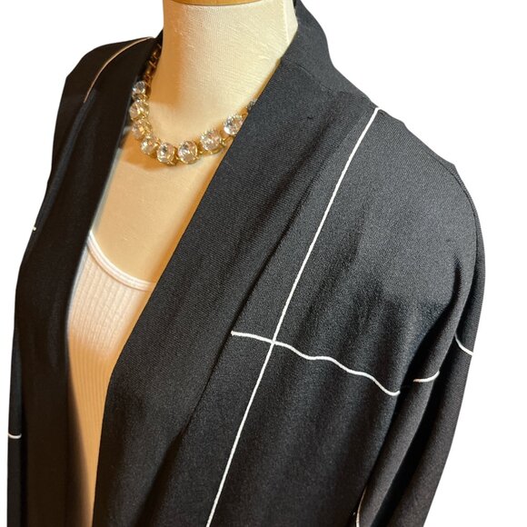 JOSEPH RIBKOFF 🇨🇦 Open Cardigan Size S Very Roomy Flowy Nice Length 3/4 Sleeves - Picture 9 of 11